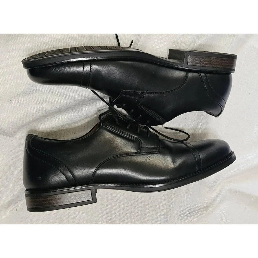 Dockers Oxford Classic Style Shoes 90-36454 Black Cap Toe‎ Leather Mens 11M